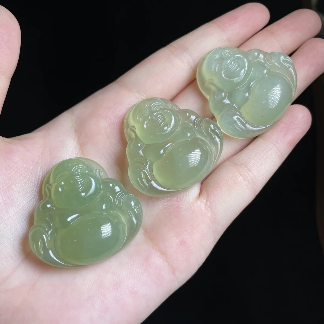 【玉总珠宝】岫玉佛公吊坠小众首饰贵气礼物多样性发一CAN3580017