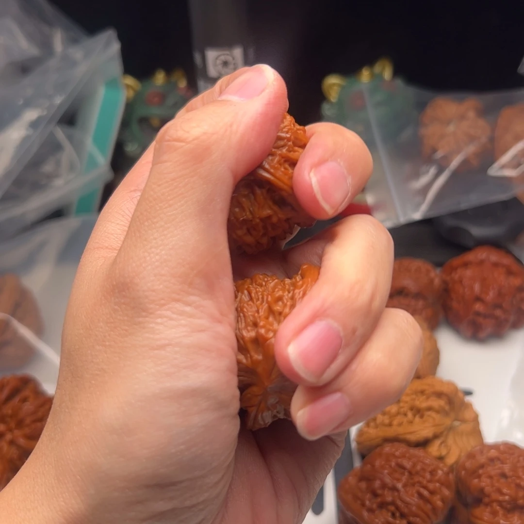 文玩核桃把件磨盘42文玩核桃