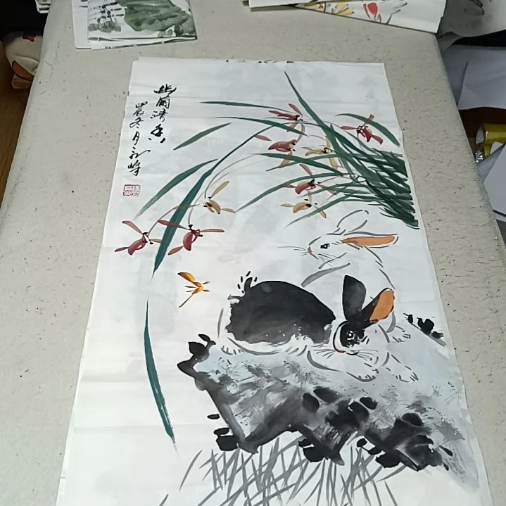 国画嘎*菜国画花鸟花鸟国画