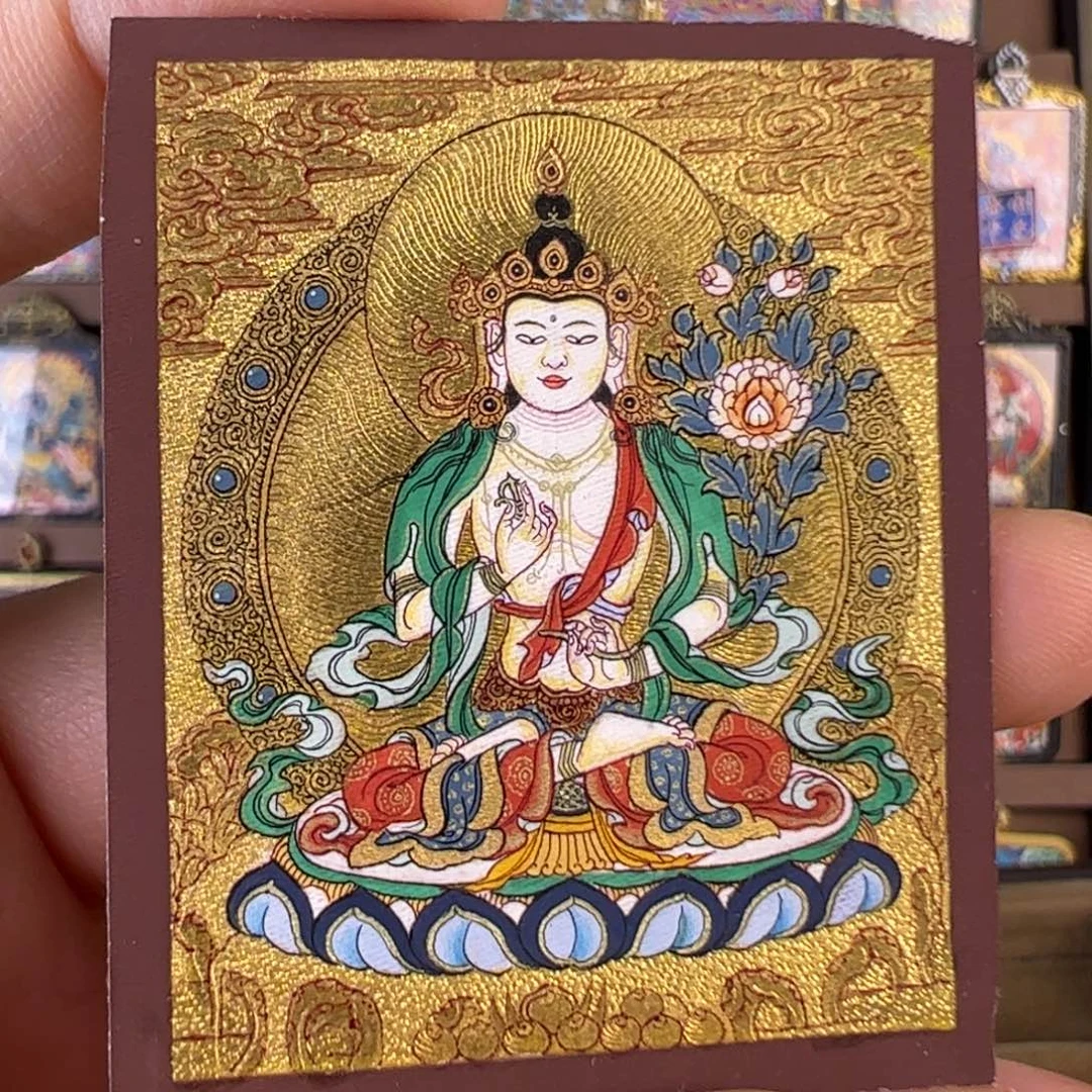 *****吊坠大势至唐卡绘画作品