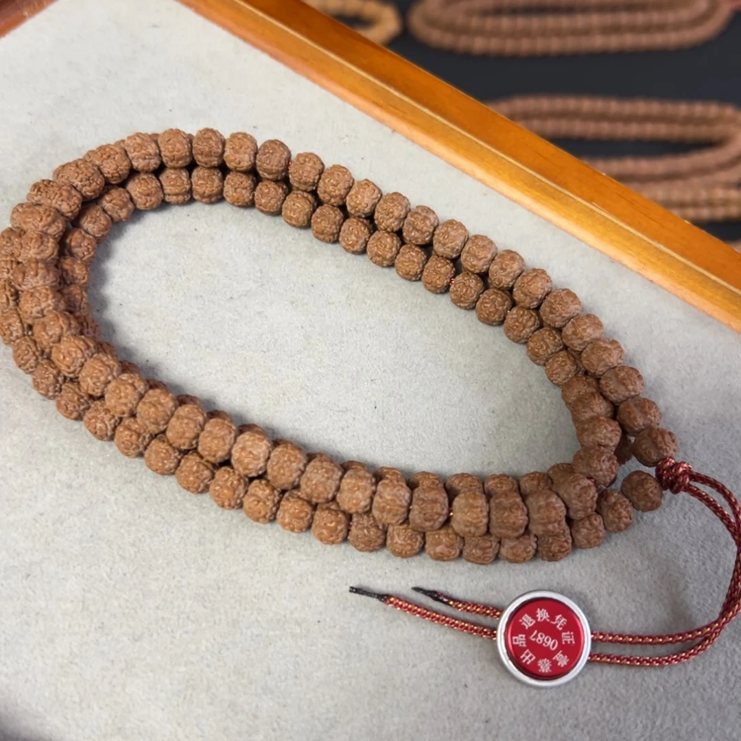 金刚菩提手串老树梅花108尺寸7.8