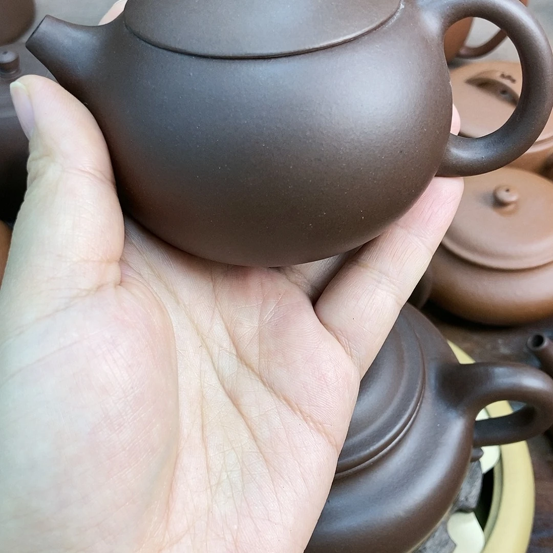 紫砂茶壶微瑕紫泥小西施