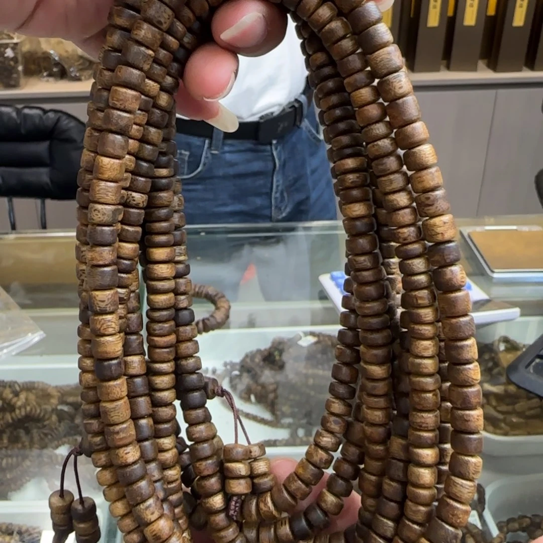 沉香手串多样性发1条算盘珠千里香高货10克双圈