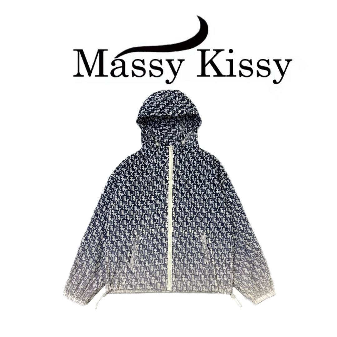 【COCO林可可】渐变D特殊扎染工艺~印花连帽宽松防晒衣防晒服