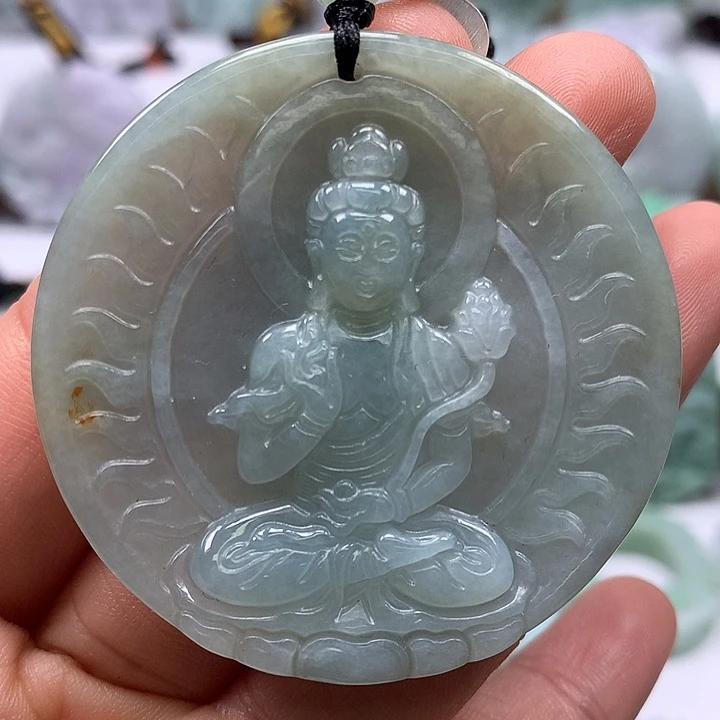 翡翠未镶嵌颈饰大势菩萨福利