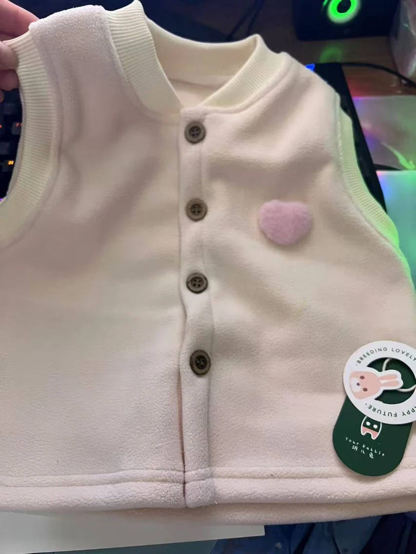 月儿兔   奥粒绒 单层马甲 80-110