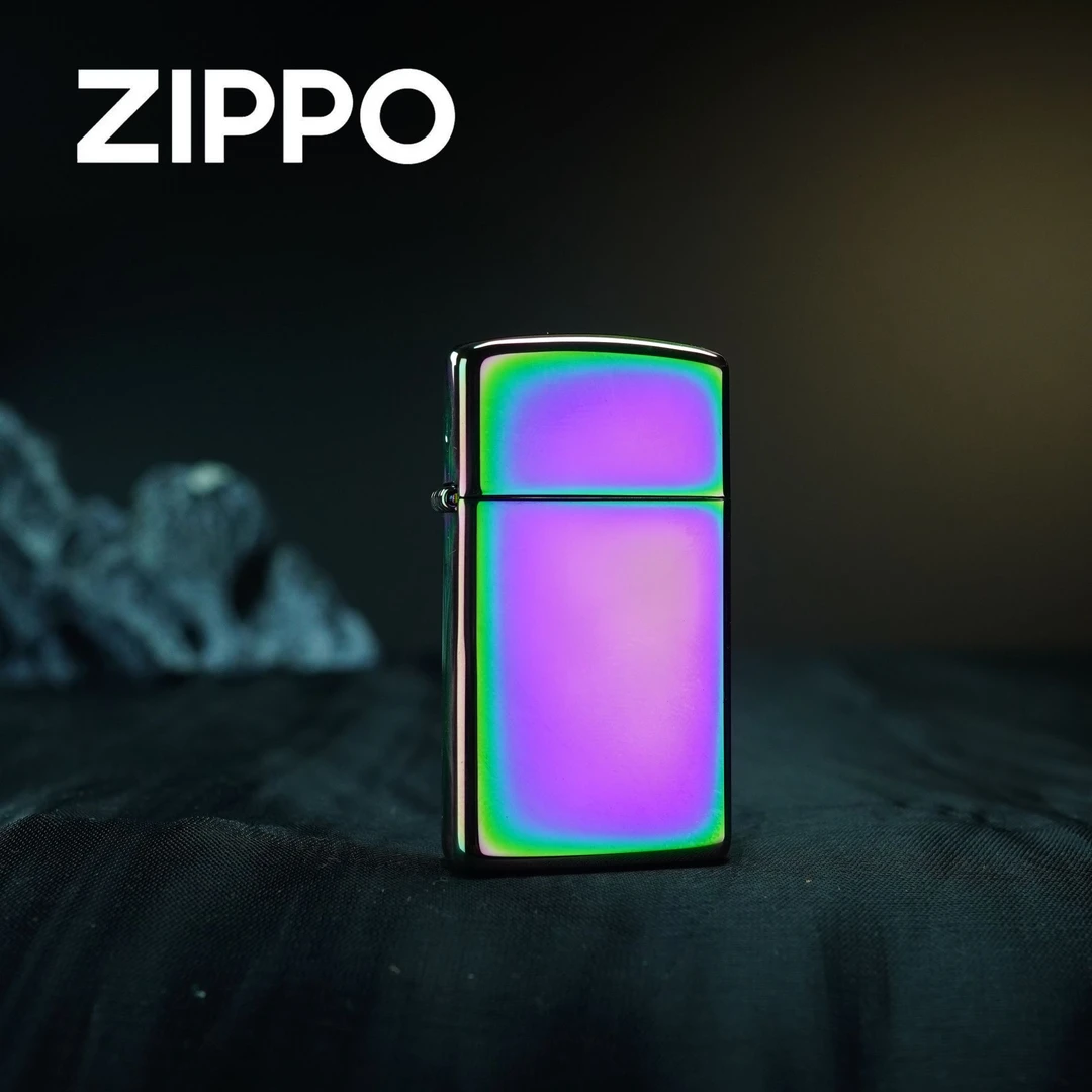 ZIPPO 打火机正品 纤巧幻彩光板 0742【大白专属】