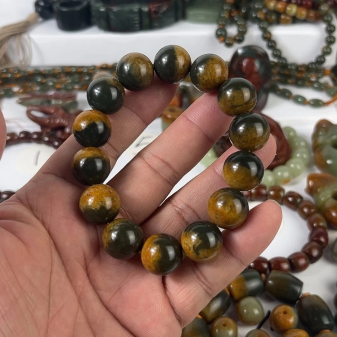 【闪购商品】未镶嵌手链透闪石质玉忍***桶