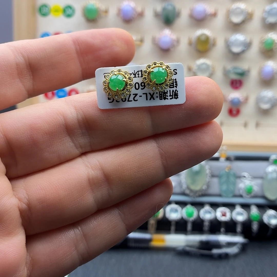 翡翠未镶嵌戒指天然缅甸翡翠A货