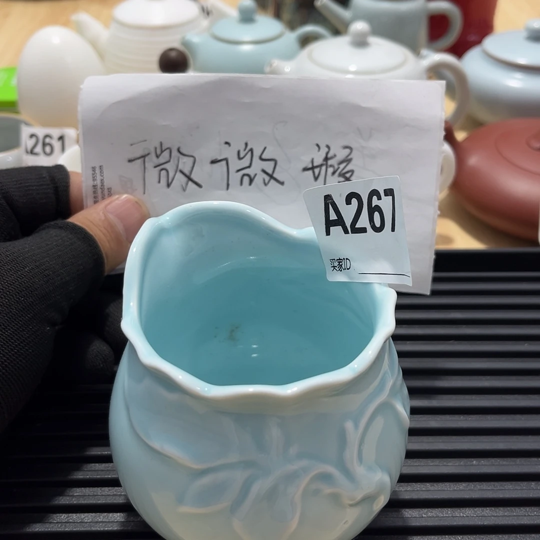 瓷片茶摆件工艺品摆件666