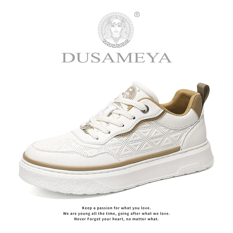 DUSAMEYA/杜莎米娅春夏新款男士轻奢休闲百搭时尚防滑软底舒适鞋