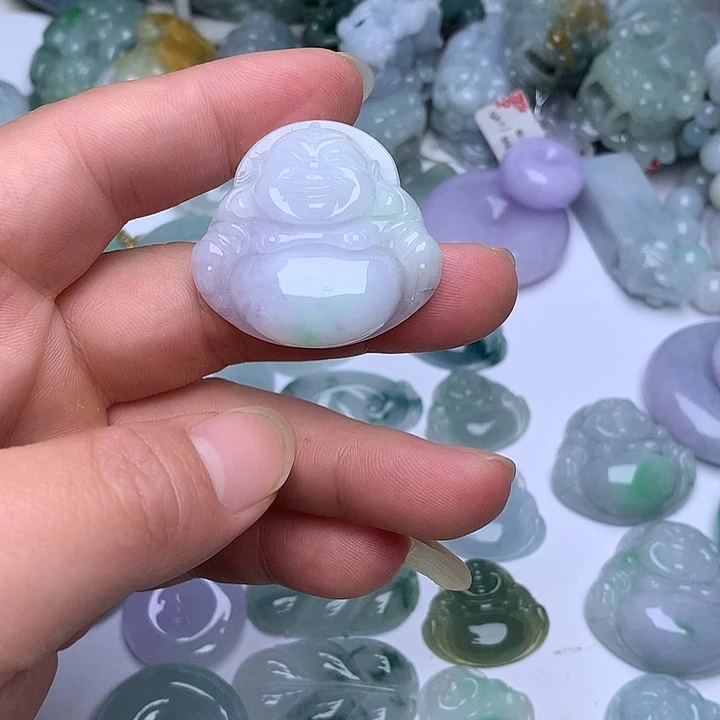 @****翡翠未镶嵌颈饰天然翡翠