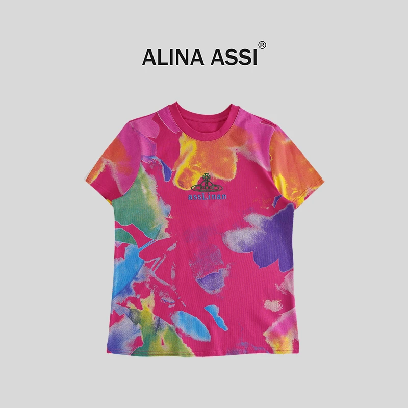 【糯米姐】2025春夏新款百搭时尚T恤简约显瘦短袖上衣YMF706