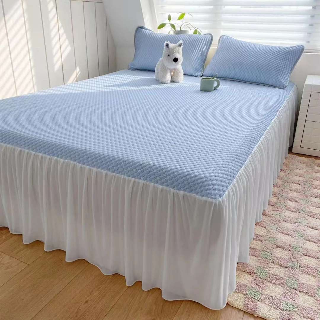 新款冰豆豆凉席三件套软凉席