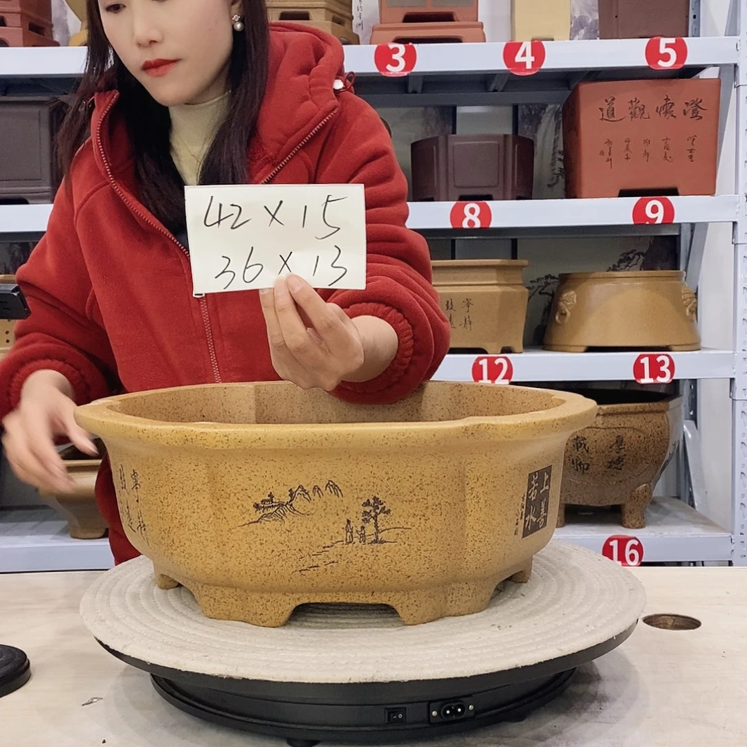 紫砂花盆紫砂花盆