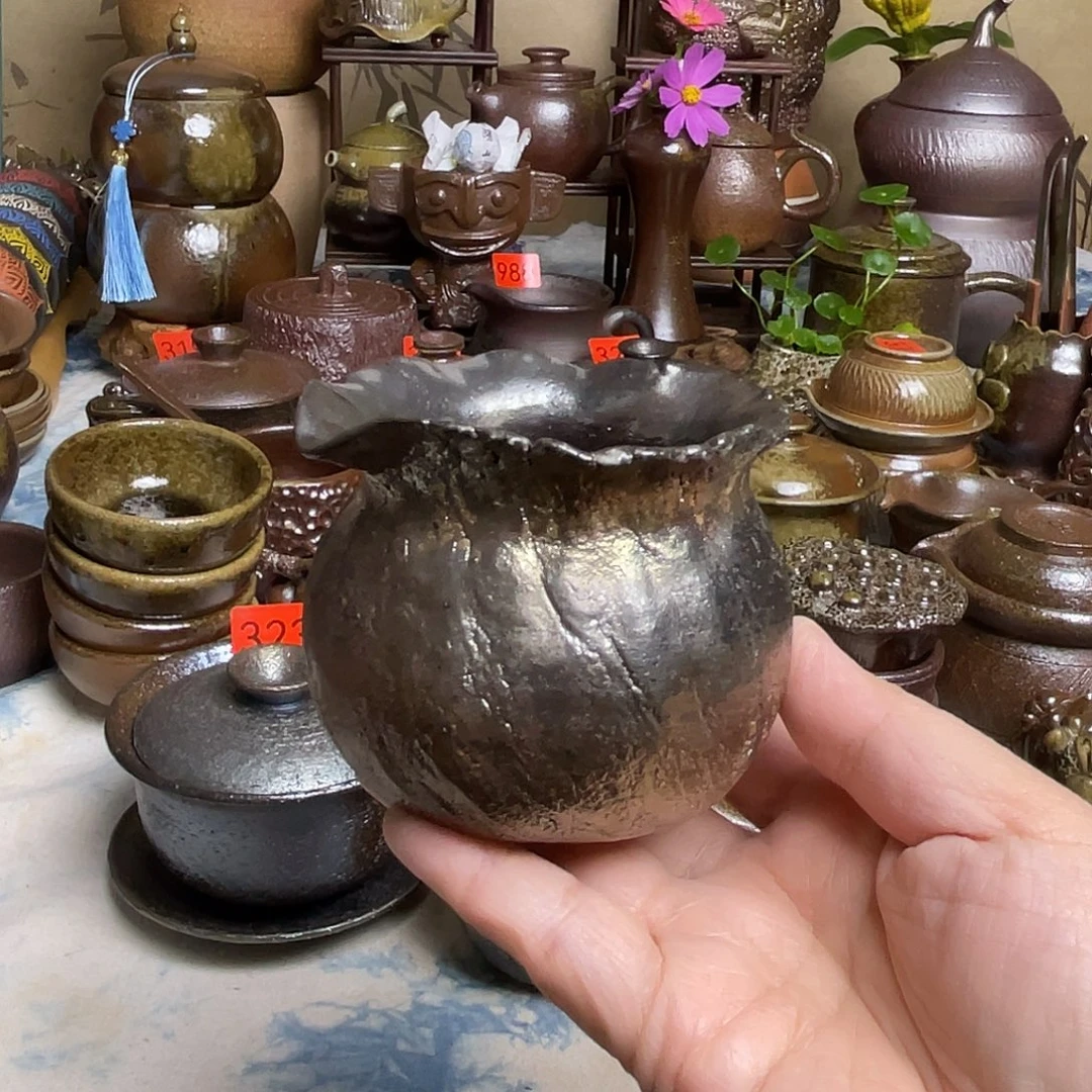 手捏公道杯分茶器