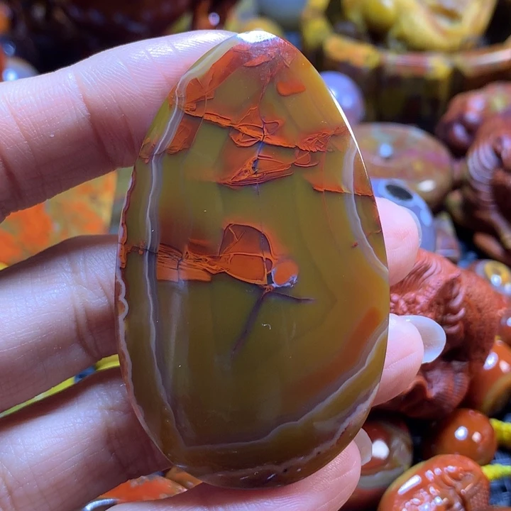 玛瑙/玉髓战国红吊坠未镶嵌