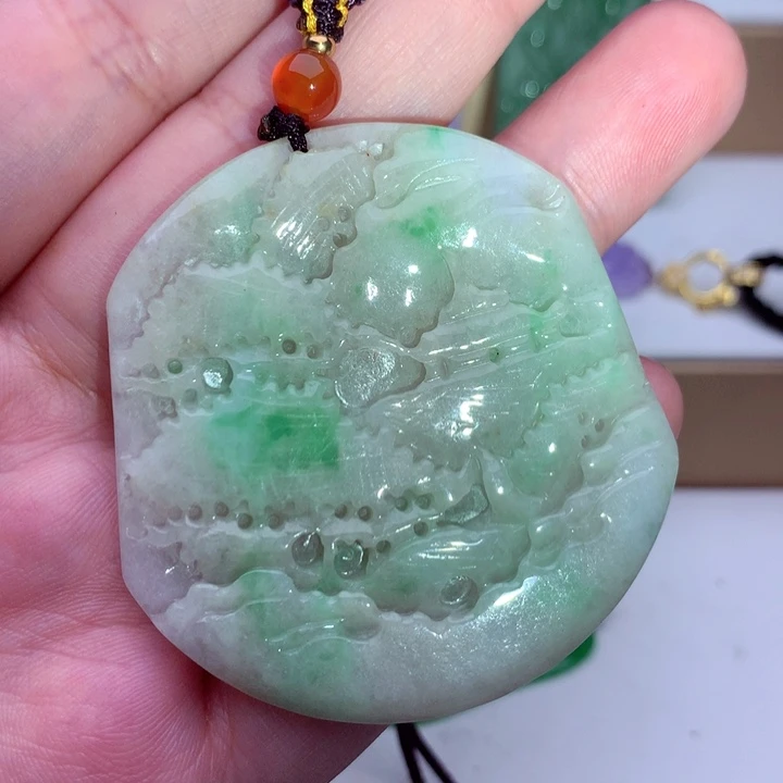 翡翠未镶嵌吊坠(不含链)