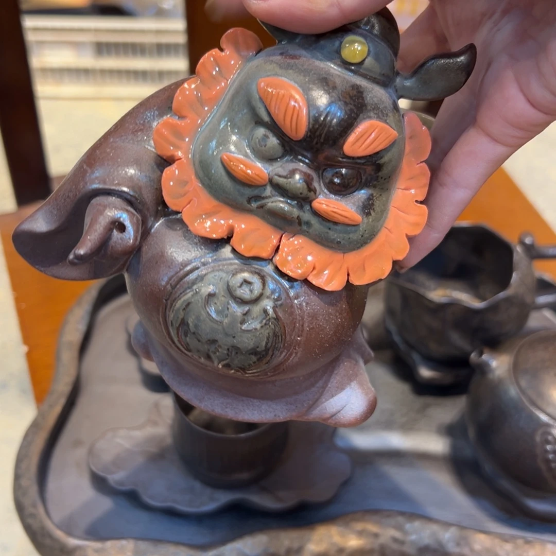 裸烧老岩泥原矿茶具