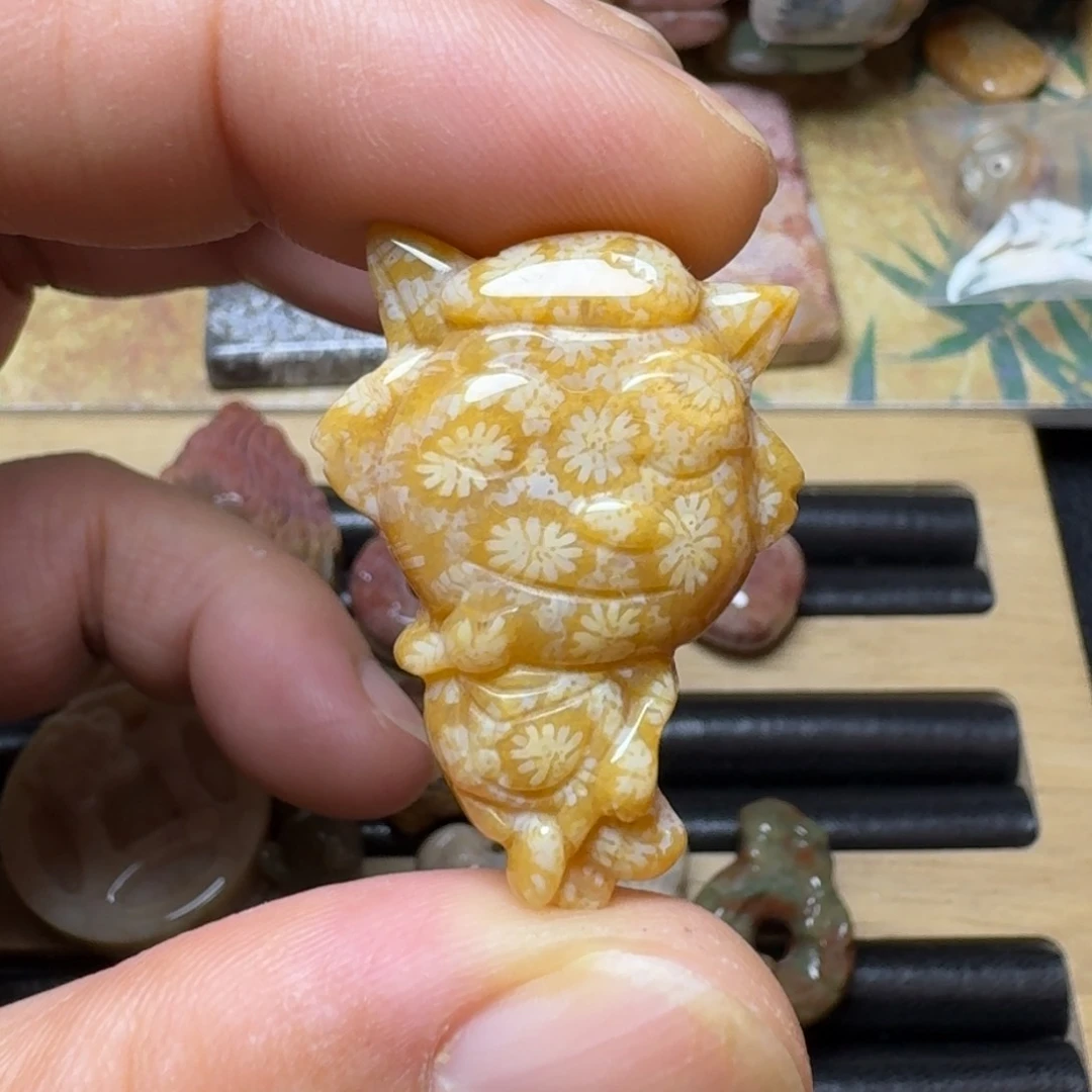 硅化玉纯天然色有机玉石保真色未镶嵌