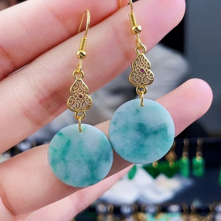 翡翠耳饰未镶嵌饰品