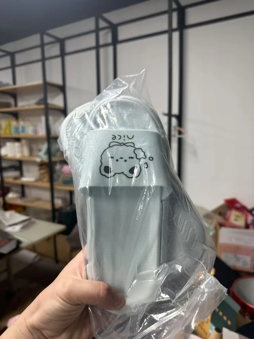 2双可爱花纹不分拖鞋情侣Z5554