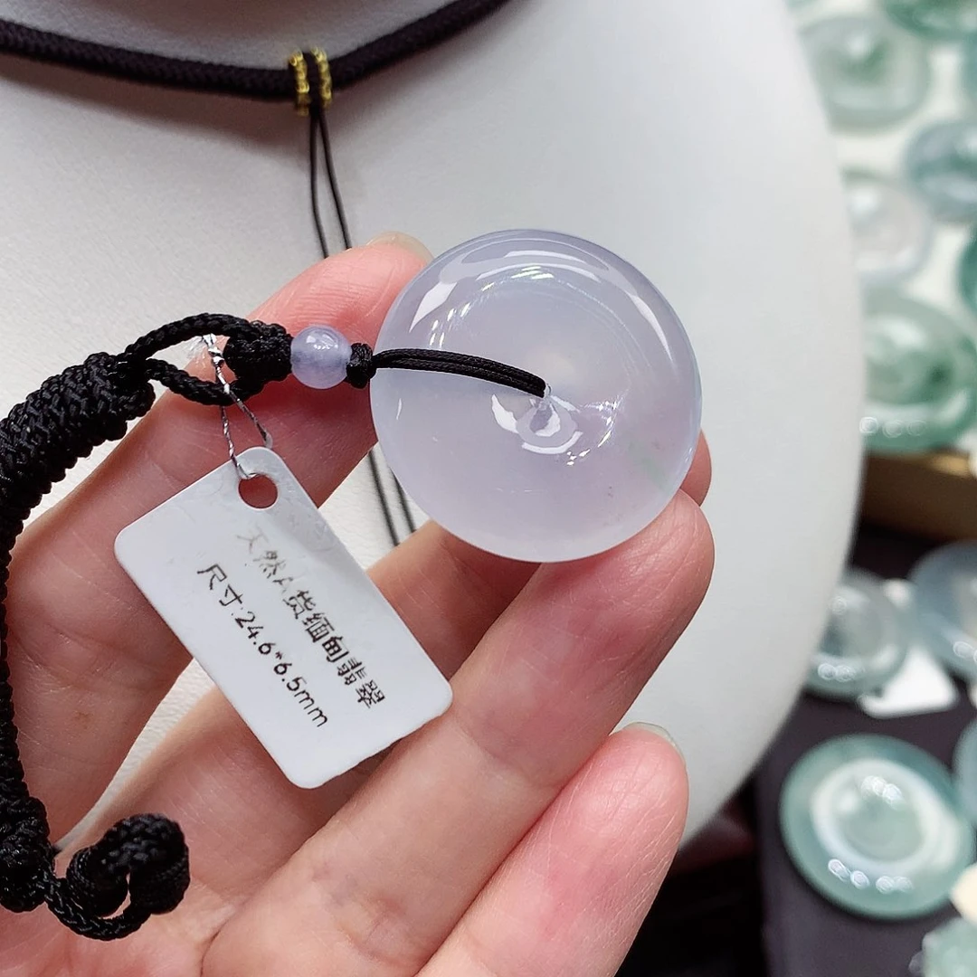 颈饰未镶嵌翡翠编号59，24.6/6.5