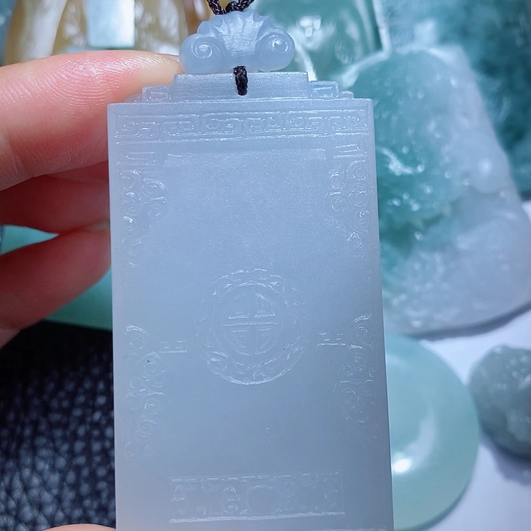 定制翡翠未镶嵌毛货付款后确认抛光