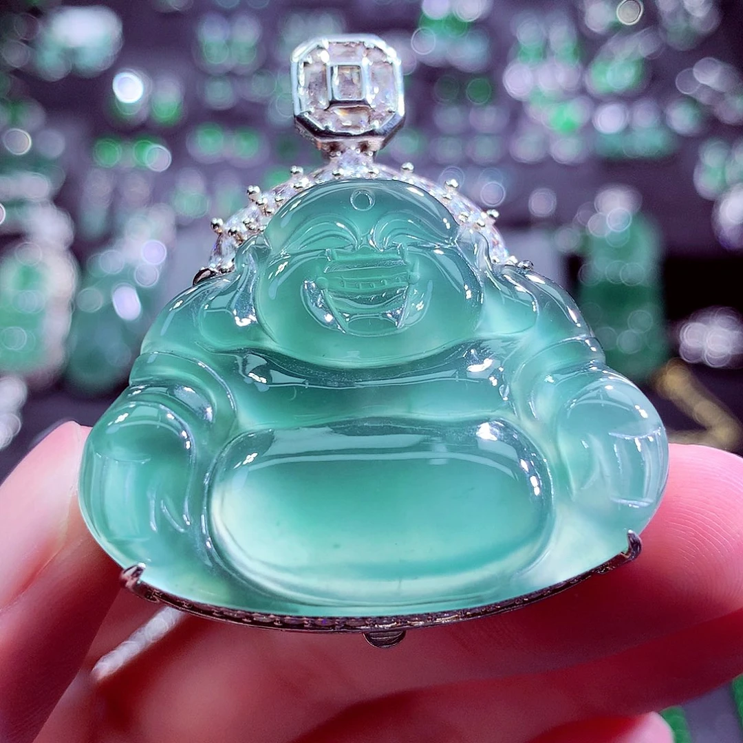 翡翠未镶嵌颈饰挂件