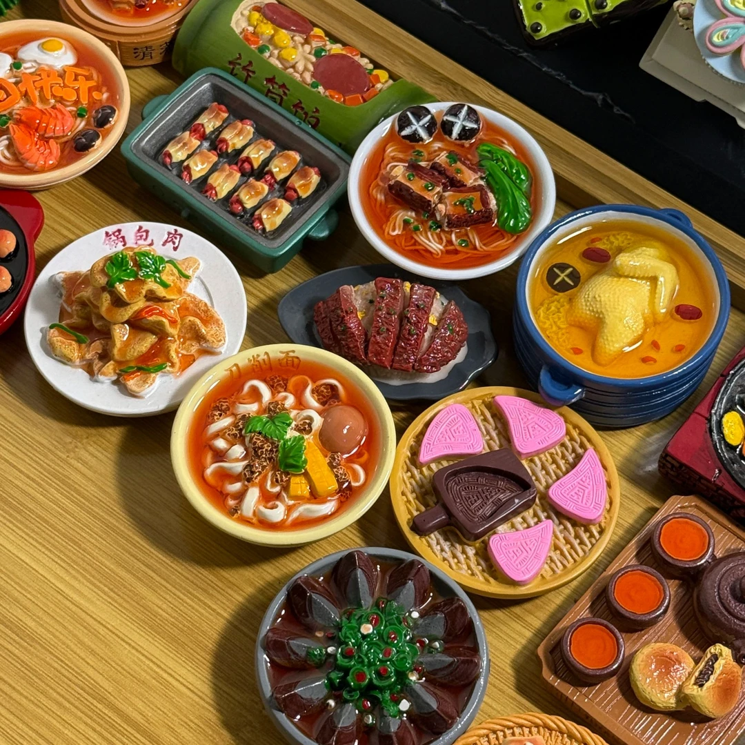 初沫直播】创意仿真食物冰箱贴 可爱磁吸装饰品玩具