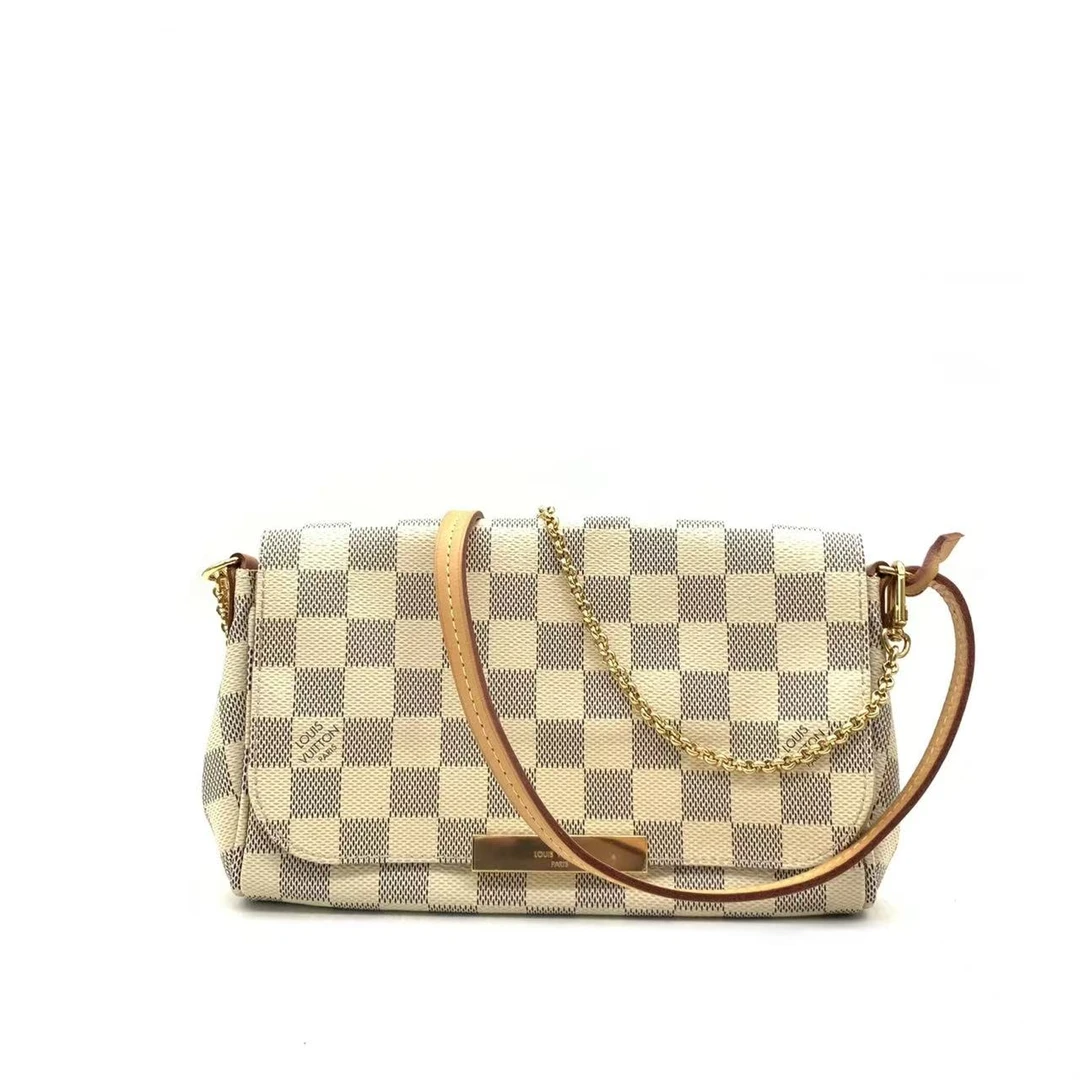 95新 LouisVuitton/路易威登 【安则专属】白棋盘格挚爱斜挎包