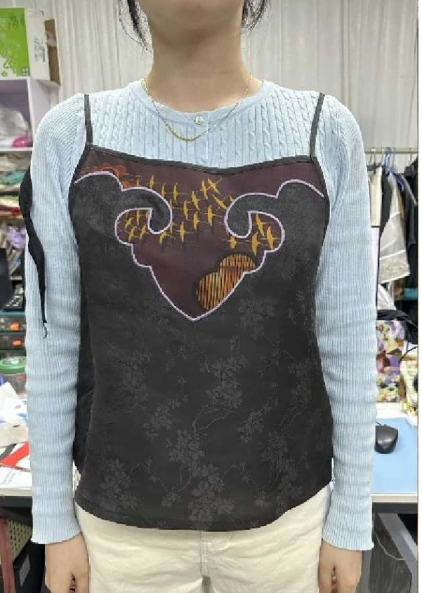 【十三郎】新款真丝香云纱如意吊带241379/241380