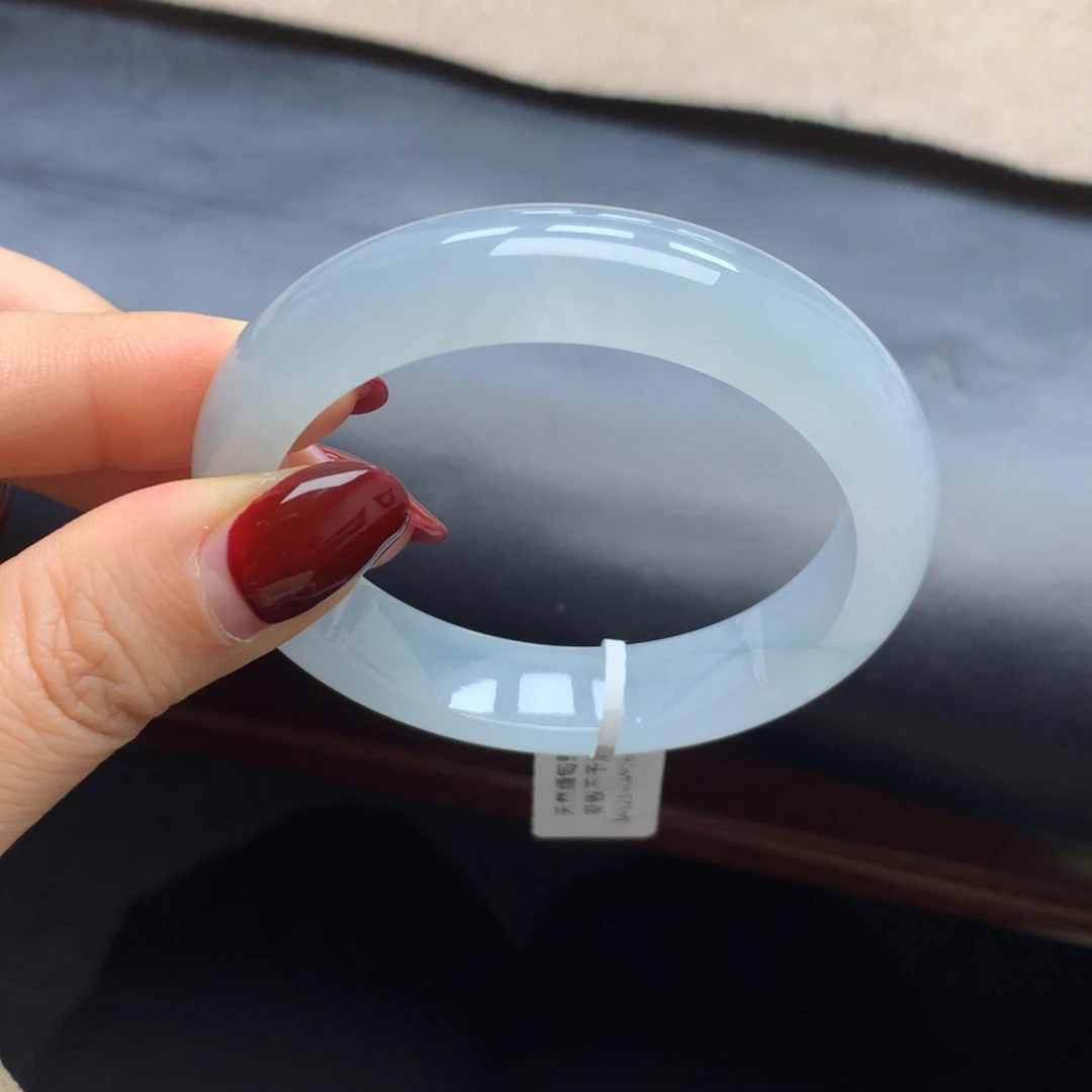 翡翠未镶嵌手镯冰 白