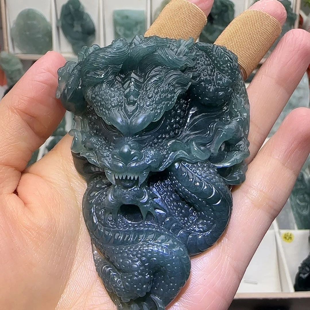 一***魔定制翡翠未镶嵌大威天龙翡翠定制