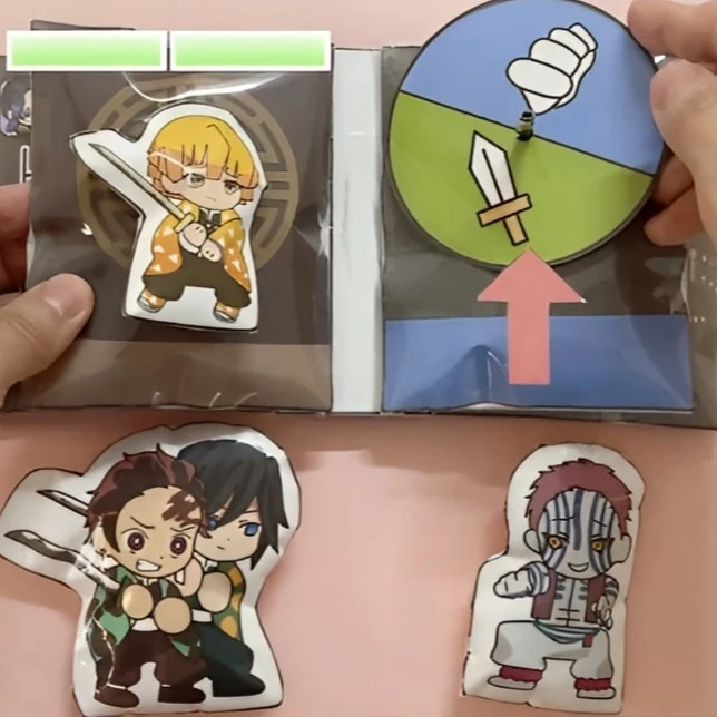 新款鬼灭之刃豆豆本捏捏乐安静书女孩换装玩具手工diy动漫材料包