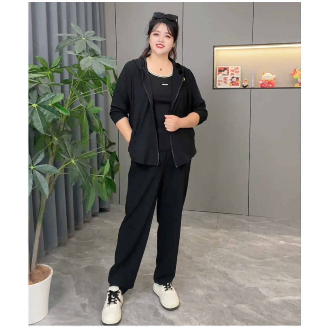 秋季新款女士时尚气质百搭显瘦宽松休闲套装2962