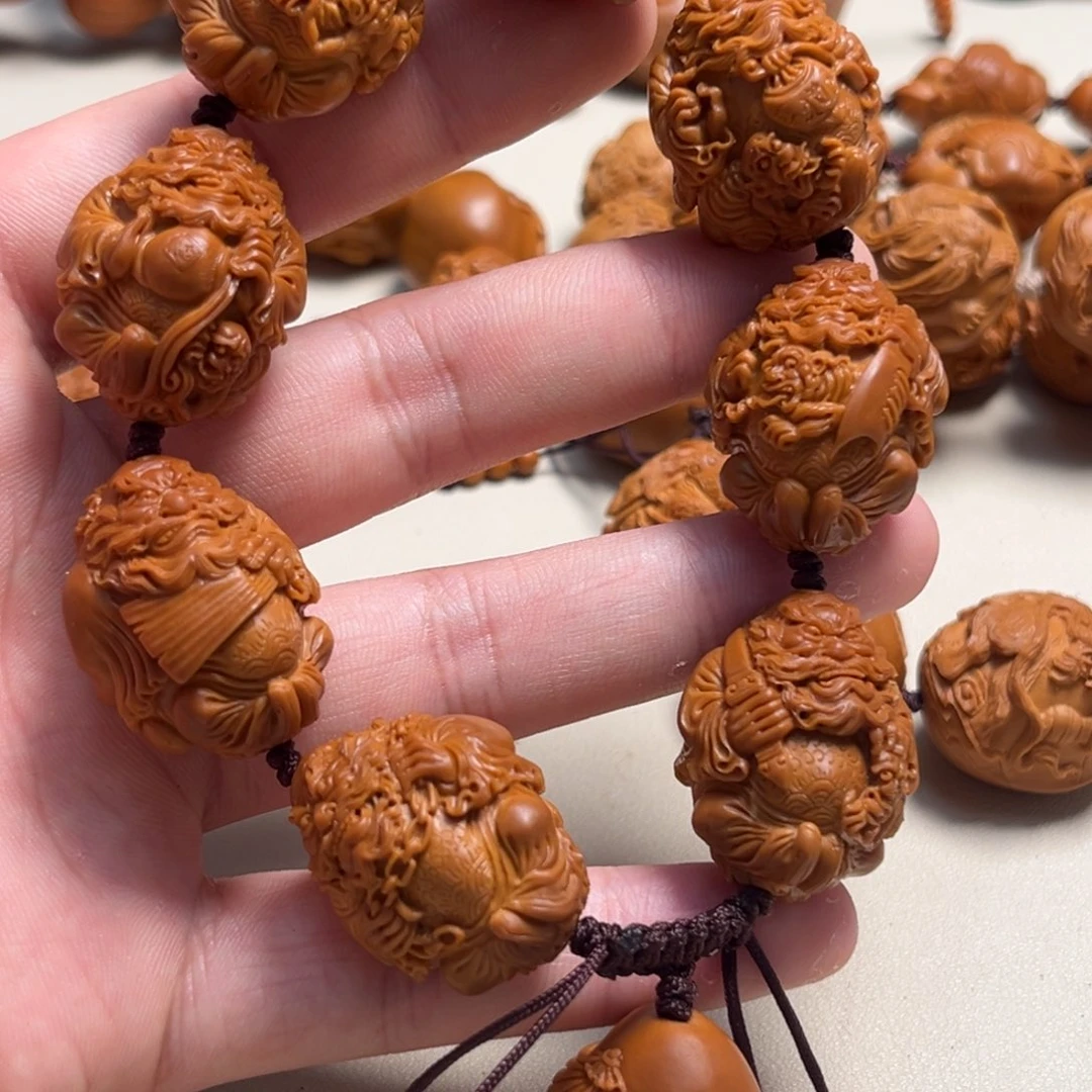 橄榄核吊坠一**茶磐石钟馗