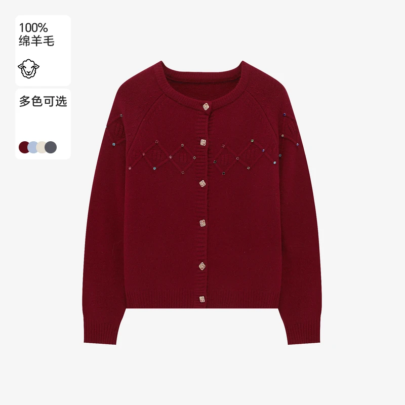 Basic House/百家好冬季时尚百搭休闲女士毛衣B06245I9692