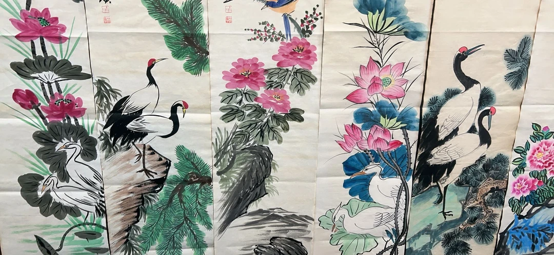 【树新】精品八条屏装饰画通用链接