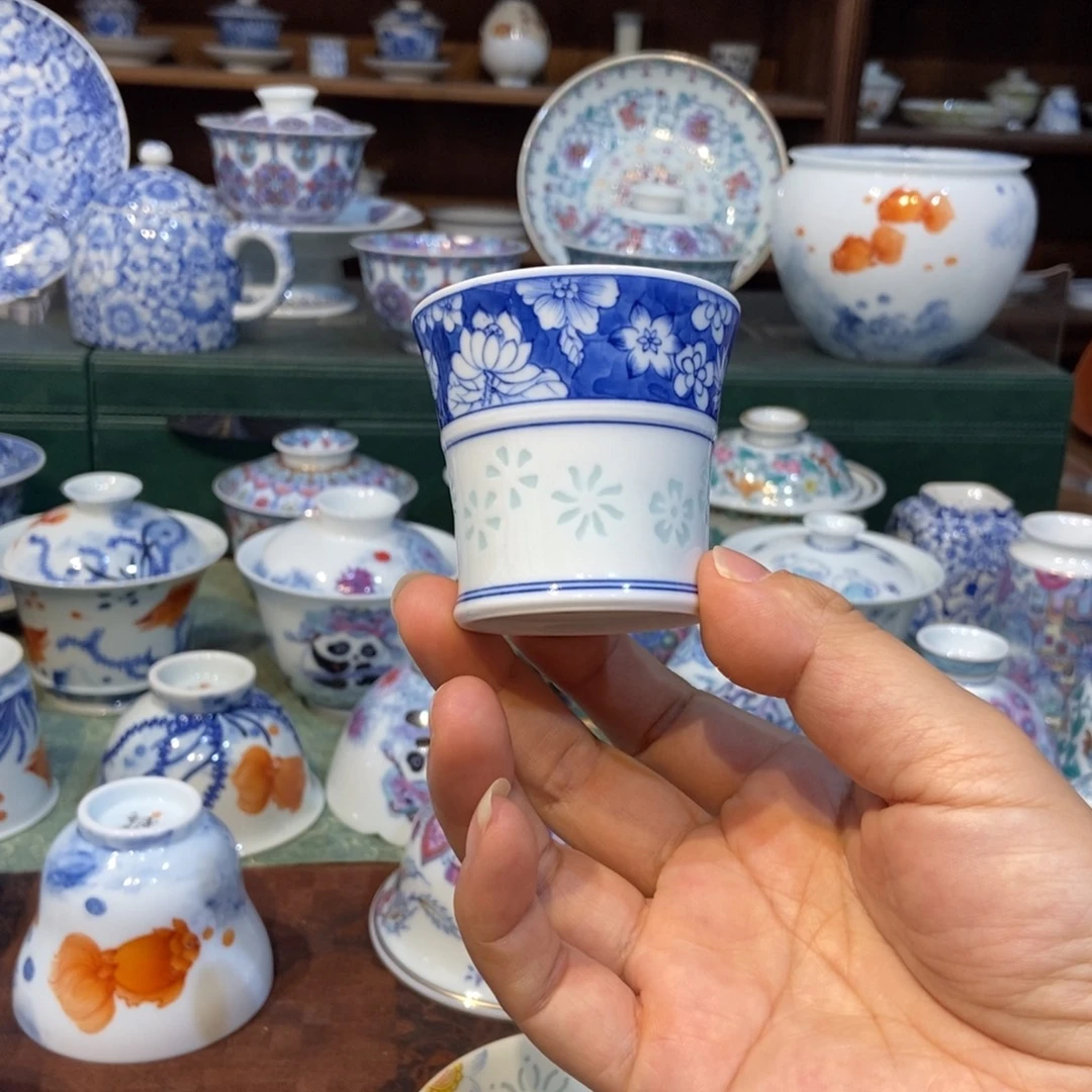 w手工万花玲珑竹节杯