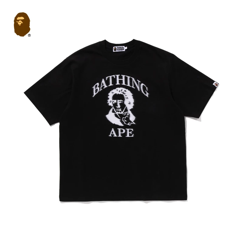 BAPE男装25春夏贝多芬人像印花潮流短袖T恤109340O