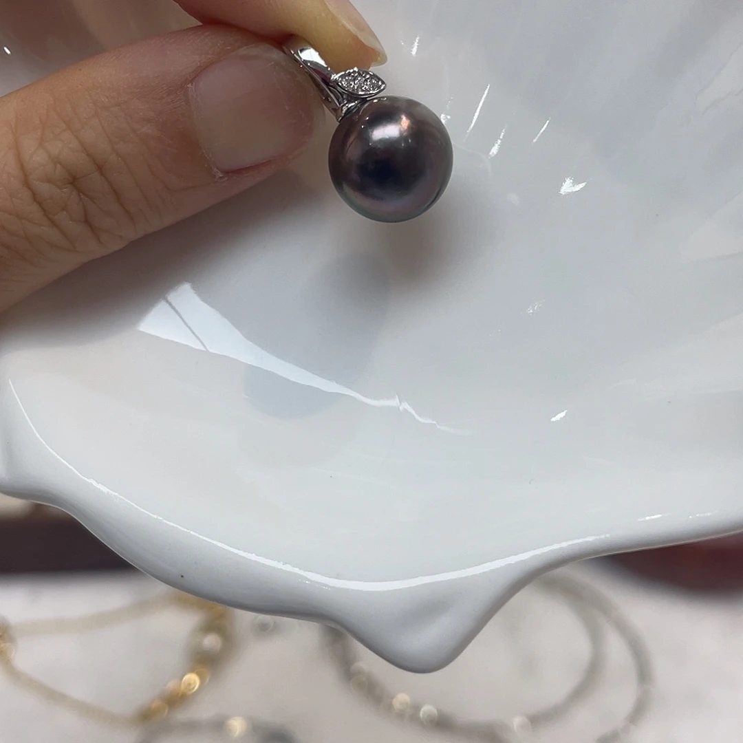 海水珍珠吊坠(不含链)银S925镶嵌