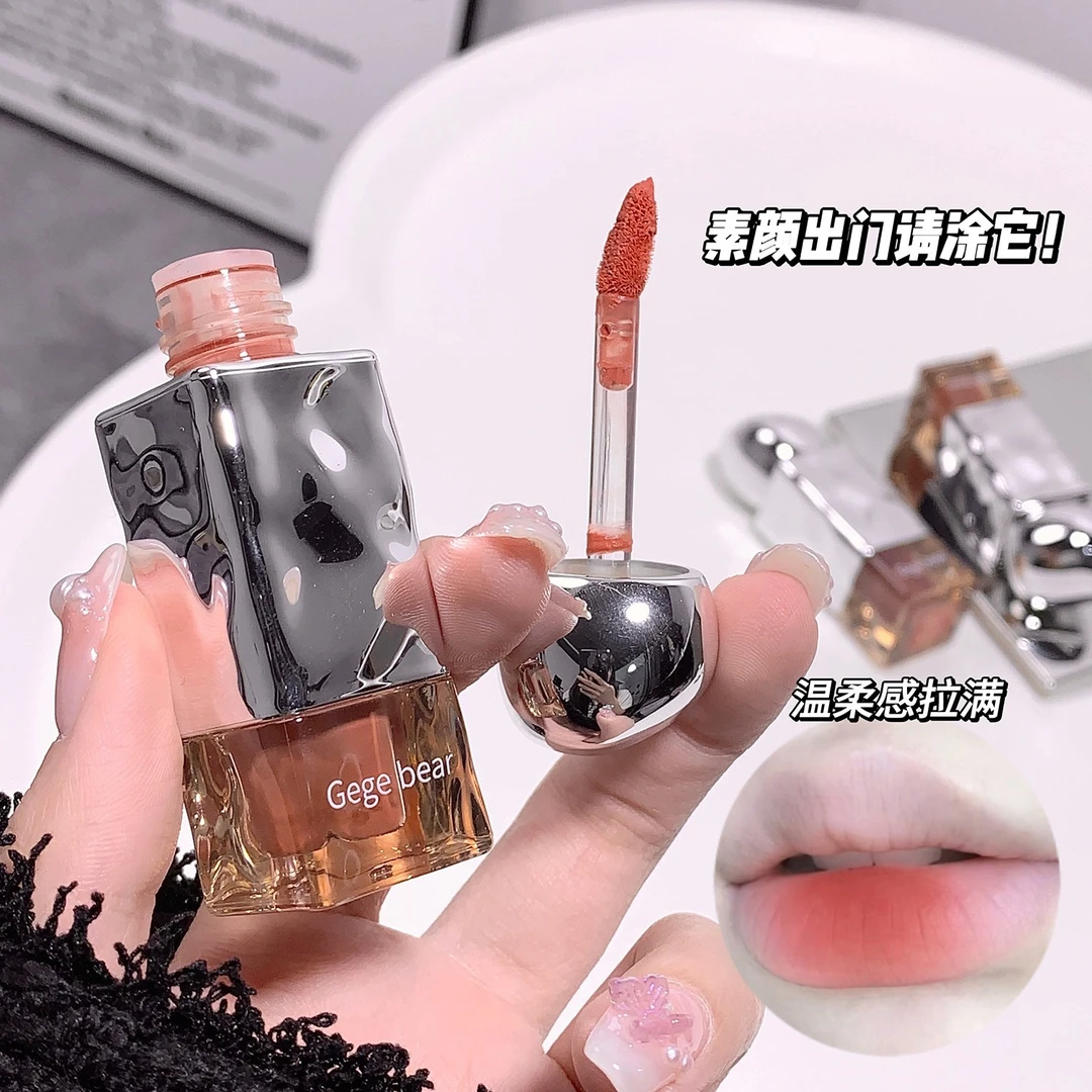 爆款口红【素颜必备】丝绒柔雾低饱和唇釉口红唇彩不易掉色显白滋润