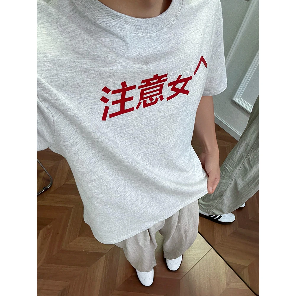 美式复古印花短袖男款夏季潮牌痞帅重磅t恤纯棉宽松休闲情侣半袖