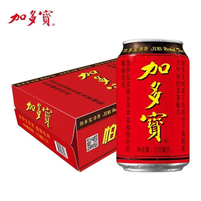 加多宝凉茶310mlX24罐装整箱草本植物饮料清热解暑王老吉同款凉茶