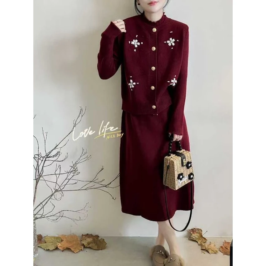 花朵马甲连衣裙套装ZBT32691