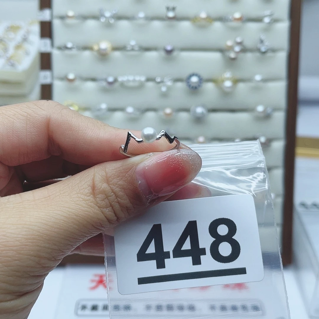 淡水珍珠珠宝奇石银S925镶嵌J****?448