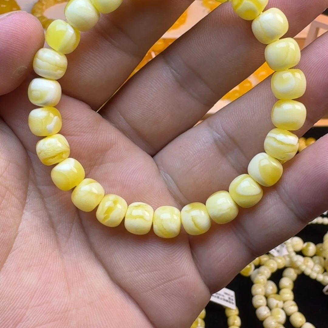未镶嵌琥珀手链蜜蜡
