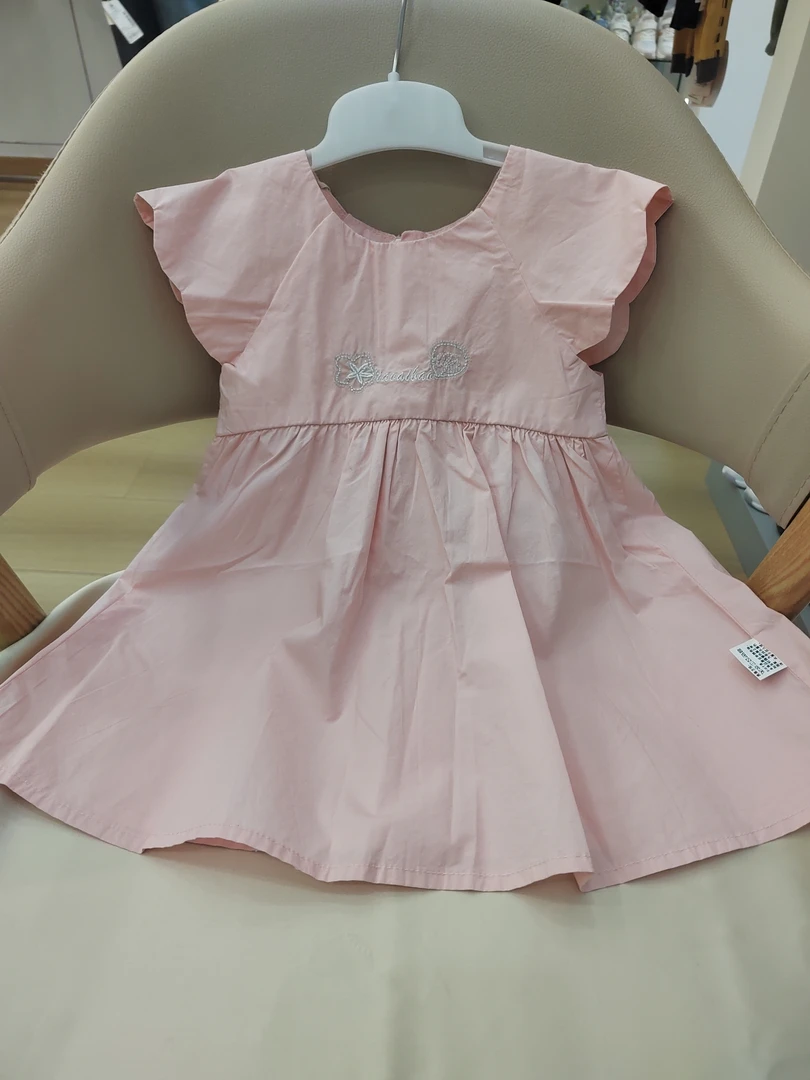 女童粉色连衣裙时尚夏季洋气