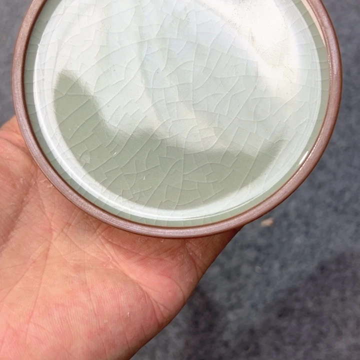 瓷片淘泥素胎盖置大微瑕